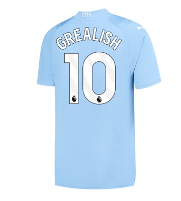 Manchester City Jack Grealish #10 Koszulka Podstawowych 2023-24 Krótki Rękaw